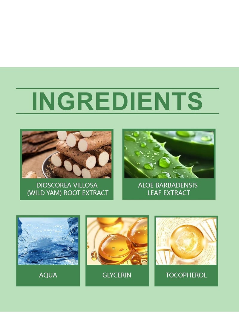 نورث موون - Wild Yam Cream ، كريم اليام البري المخصب العضوي ، مرطب طبيعي بالكامل للجسم ، بشرة مشدودة ، توازن هرمون كريم اليام البري ، مضاد للتجاعيد ، مريح ، كريم للبشرة للنساء للبشرة الجافة ، الدورة الشهرية وتخفيف انقطاع الطمث 100 جرام - Image 1