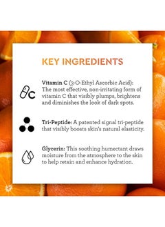BLISS Bright Idea Vitamin C Brightening Serum | Collagen Boosting and Protects Elasticity | Clean | Paraben Free | Cruelty-Free | Vegan | 1 oz  - Image 4