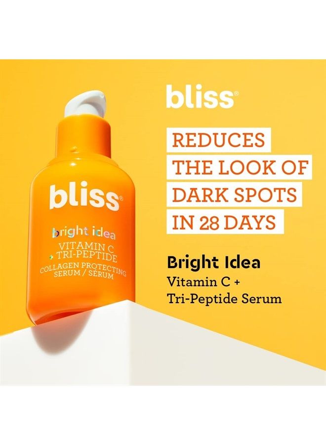 BLISS Bright Idea Vitamin C Brightening Serum | Collagen Boosting and Protects Elasticity | Clean | Paraben Free | Cruelty-Free | Vegan | 1 oz - Image 2
