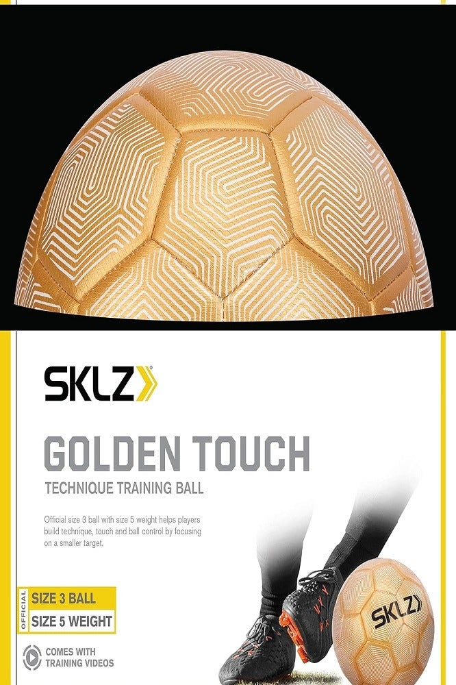 أس كيه أل زي كرة قدم جولدن تاتش بتقنية مرجحة (ذهبية، مقاس 3) - Image 4