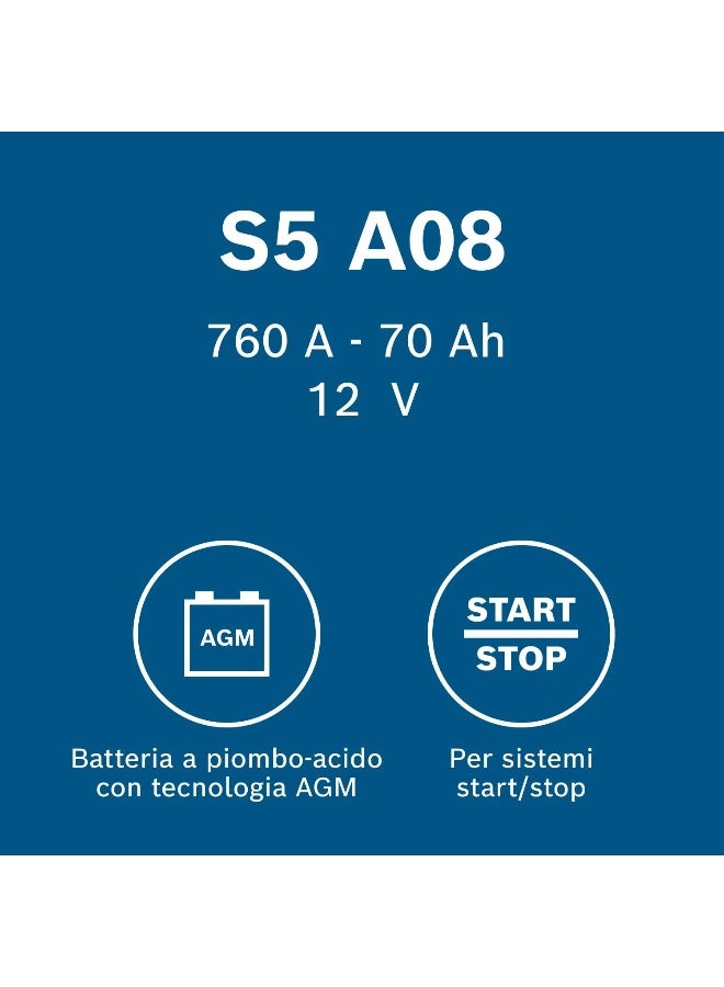 Bosch 0 092 S5 A 080 Rechargeable Starter Battery - Image 3