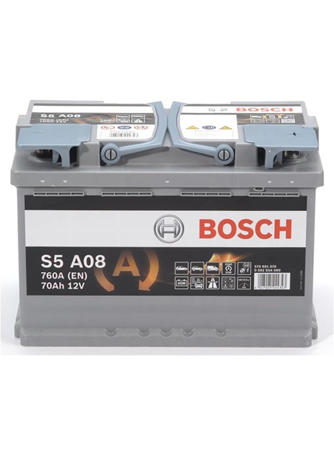 Bosch 0 092 S5 A 080 Rechargeable Starter Battery - Image 2