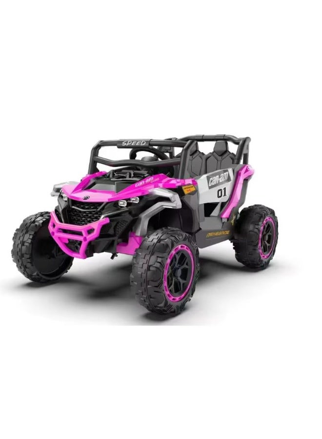 12V Electric Kids Car - Multi-Color Sports SUV (Pink)