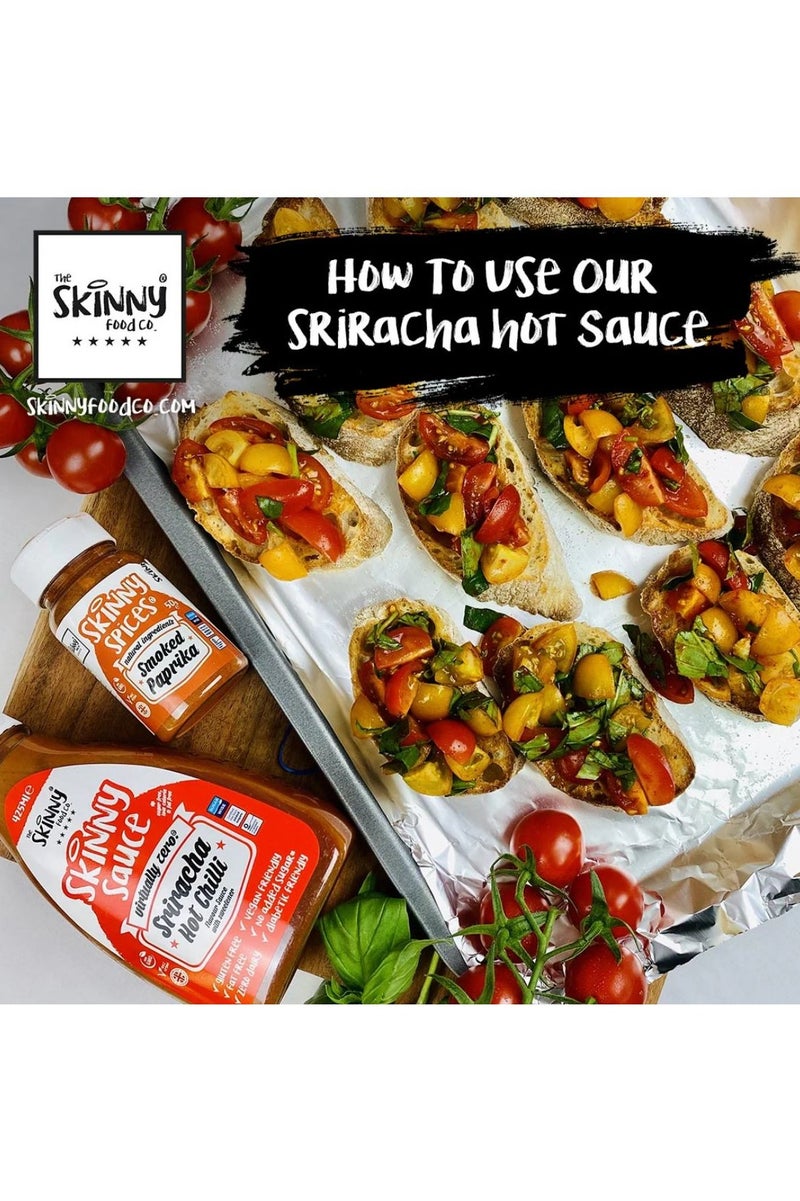 The Skinny Food Co. Skinny Sauce Sriracha Hot Chilli  Sugar Free 425ml  - Image 4
