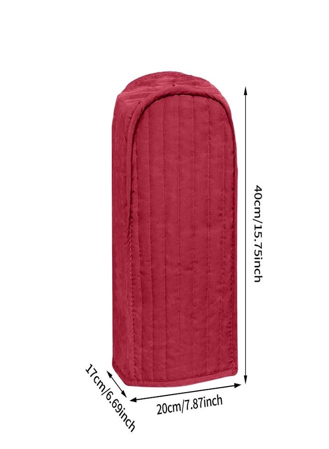 كاسكلينو غطاء واقٍ من الغبار لخلاط المطبخ، غطاء من البوليستر المقاوم لبصمات الأصابع لخلاط قائم أو ماكينة قهوة، غطاء مقاوم للغبار والبقع لأجهزة المطبخ (لون أحمر خمري) - Image 2