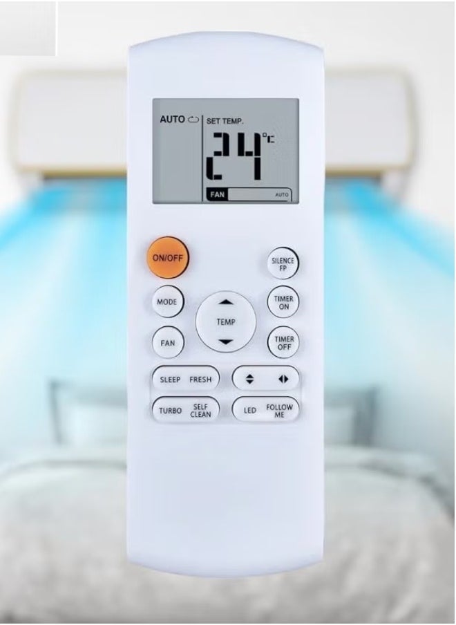 ELTRAZONE New Fit for Midea RG57B/BGE, RG57A4/BGEF, RG57A7/BGEF Wearproof Air Conditioner Remote Control | Reliable Replacement for Midea A/C Units - Image 1