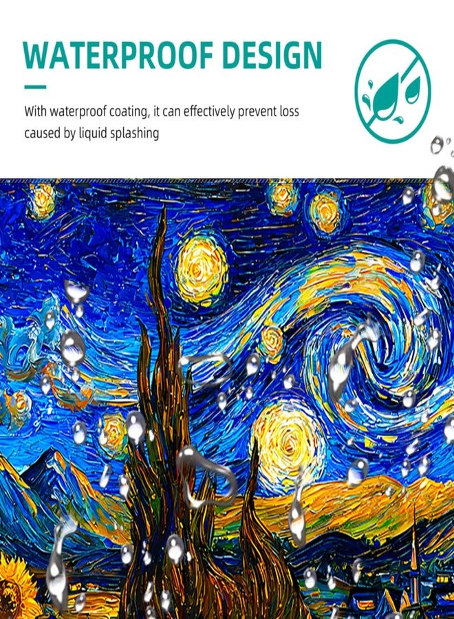 COSOW Starry Night Sunflower Design Extended Gaming Mouse Pad (31.5x11.8 in), Large Stable Rubber Base Mousepad with Stitched Edges, Keyboard Mouse Mat for Work, Game, Office, Home - Image 5