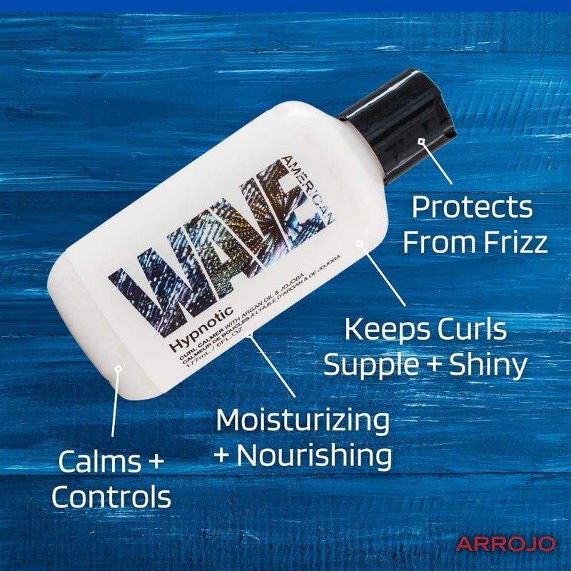 ARROJO Hypnotic Calming Curl Cream â€“ Nourishing Curl Cream for Curly Hair & Wavy Hair â€“ Anti Frizz Curl Defining Cream for Calm Curls â€“ Sulfate & Paraben-Free Curly Hair Products (6 oz) - Image 3