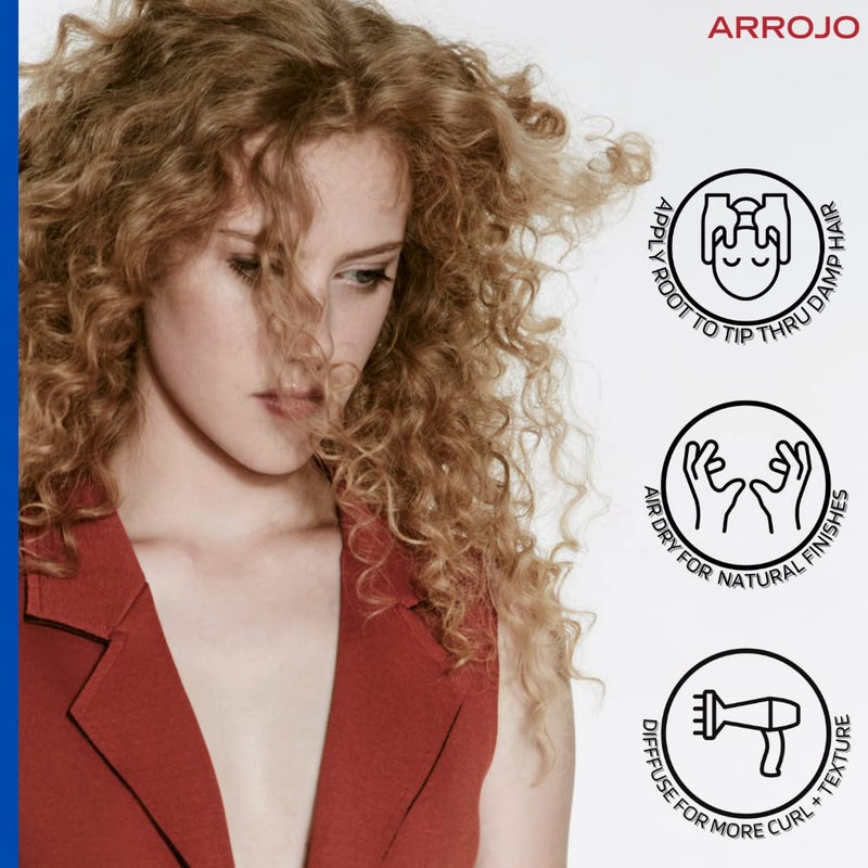 ARROJO Hypnotic Calming Curl Cream â€“ Nourishing Curl Cream for Curly Hair & Wavy Hair â€“ Anti Frizz Curl Defining Cream for Calm Curls â€“ Sulfate & Paraben-Free Curly Hair Products (6 oz) - Image 1