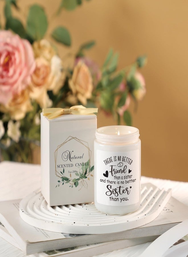 KORMMCO Mothers Day Scented Candle Gift for Sister, There is No Better Friend Than a Sister - Funny Birthday, Graduation & Christmas Gift for Sister - Lavender Vanilla 7oz - Image 5
