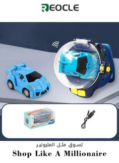REOCLE Remote Control Car Watch Toys Mini Racing Cars Wrist Toy RC Small Car Interactive Outdoor Birthday Gifts for Boys and Girls  - Image 1