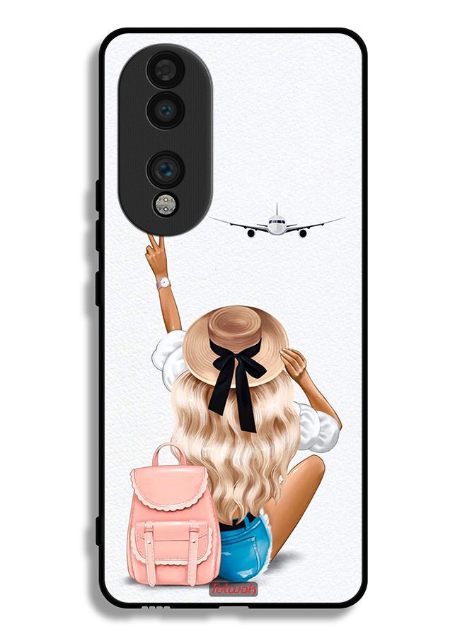 Tolwak Honor 70 Protective Case Cover Girl Love Travel - Image 2