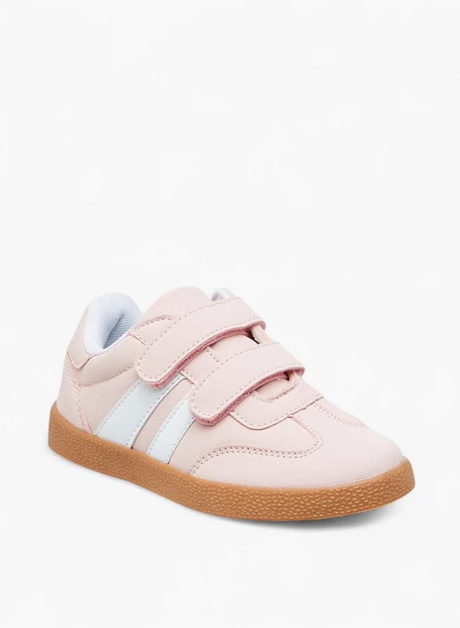 Flora Bella By Shoexpress Animal Print Sneakers with Hook and Loop Closure