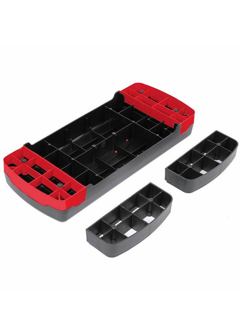 Generic Adjustable Fitness Aerobic Exercise Step Board, 68x28 CM - Black & Red  - Image 5