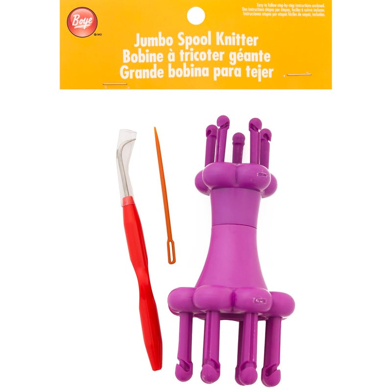 Boye Loom Craft Kit Jumbo Spool Knitting Set - Image 3
