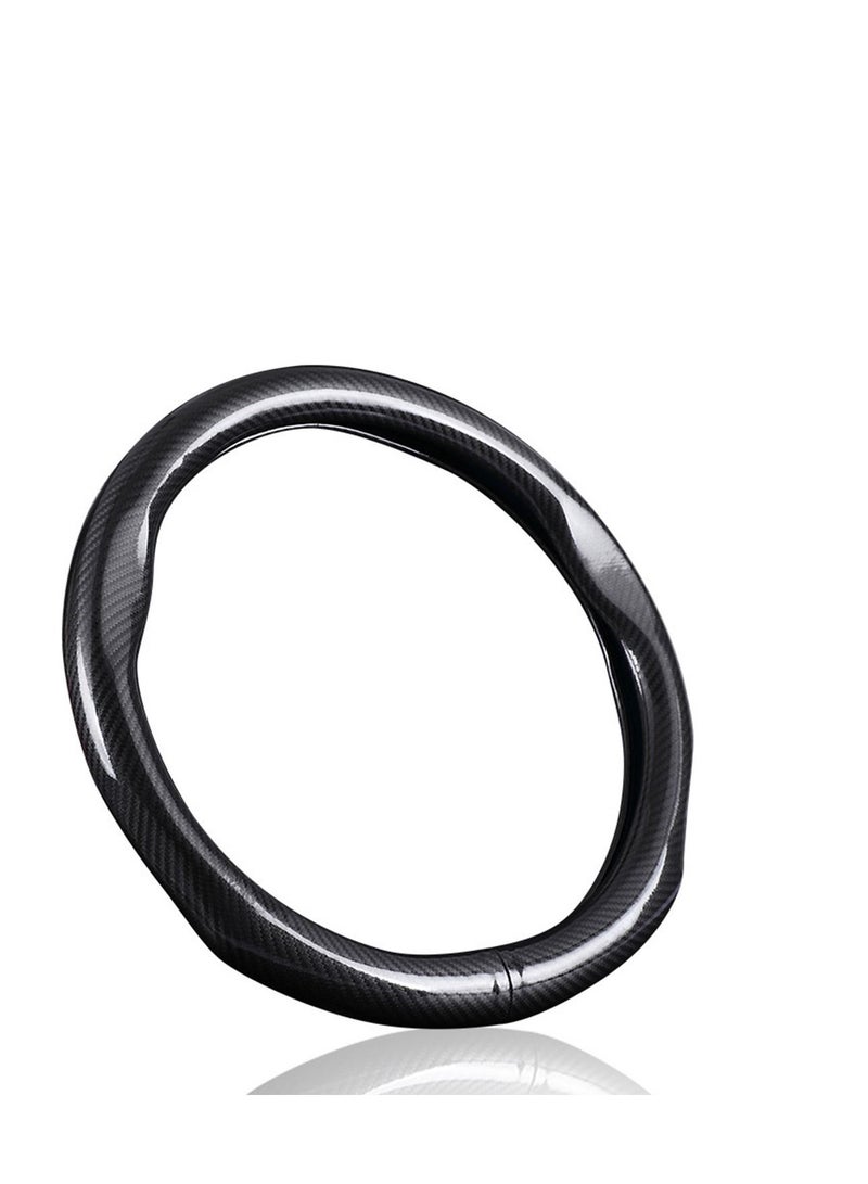 SYOSI Steering Wheel Cover, 15in Car Steering Wheel Cover Carbon Fiber Style Steering Wheel Cover Protection Ergonomic Design Universal  - Image 2