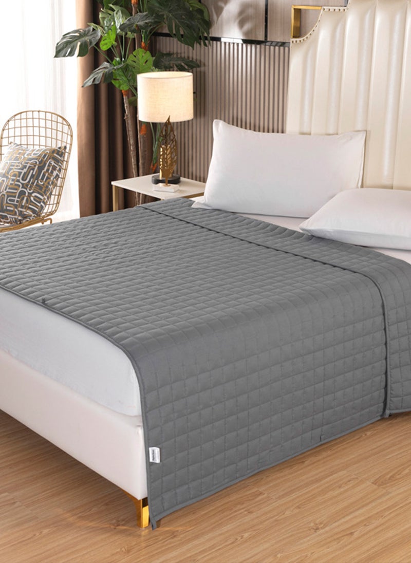 Sharpdo All-Cotton Dark Gray Gravity Blanket, Soothing Sleep, Relieving Stress, Suitable for All Seasons, 20 Pounds  - Image 1