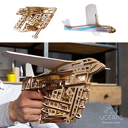 UGEARS Aeroplane Starter Ramp 3D Model Kit Model Building Kits for Adults Teenagers Laser Cut 3D Puzzle Wooden Construction Kit Creative 3D Wooden Puzzle Adults Model Making Set Without Glue - Image 5