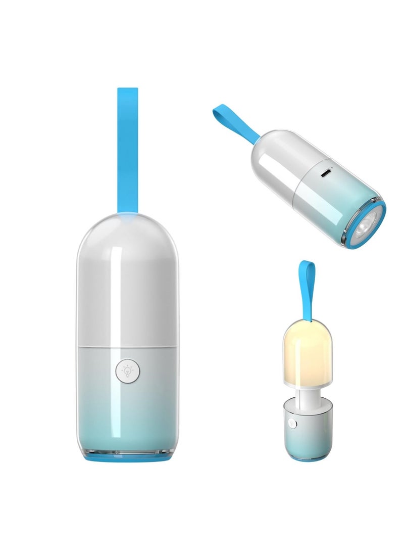 Camping Flashlight, Mini Camping Lantern, Rechargeable LED Flashlight, Multifunctional Flashlight with Night Light/SOS Light/Camping Light/RGB Light, for Hiking/Camping/Emergency/Home - Image 1