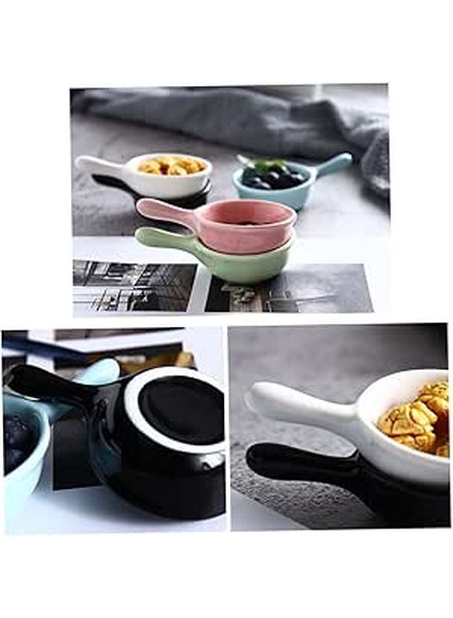 Ceramic Mini Dipping Bowl With Handle Snack And Condiment Dish For Home And Restaurants - Image 1