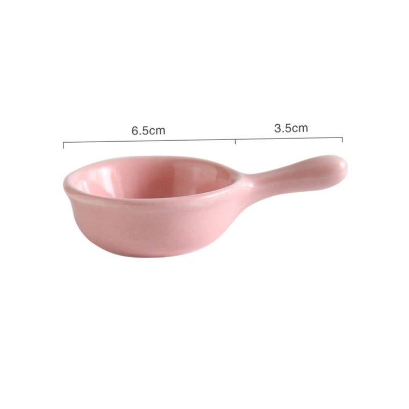 Ceramic Mini Dipping Bowl With Handle Snack And Condiment Dish For Home And Restaurants - Image 3