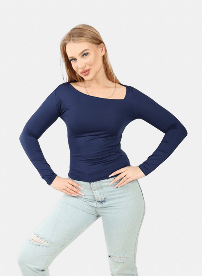 LAVEX Women Asymmetrical Neck Top - Image 2