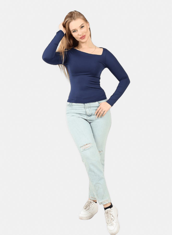 LAVEX Women Asymmetrical Neck Top - Image 1