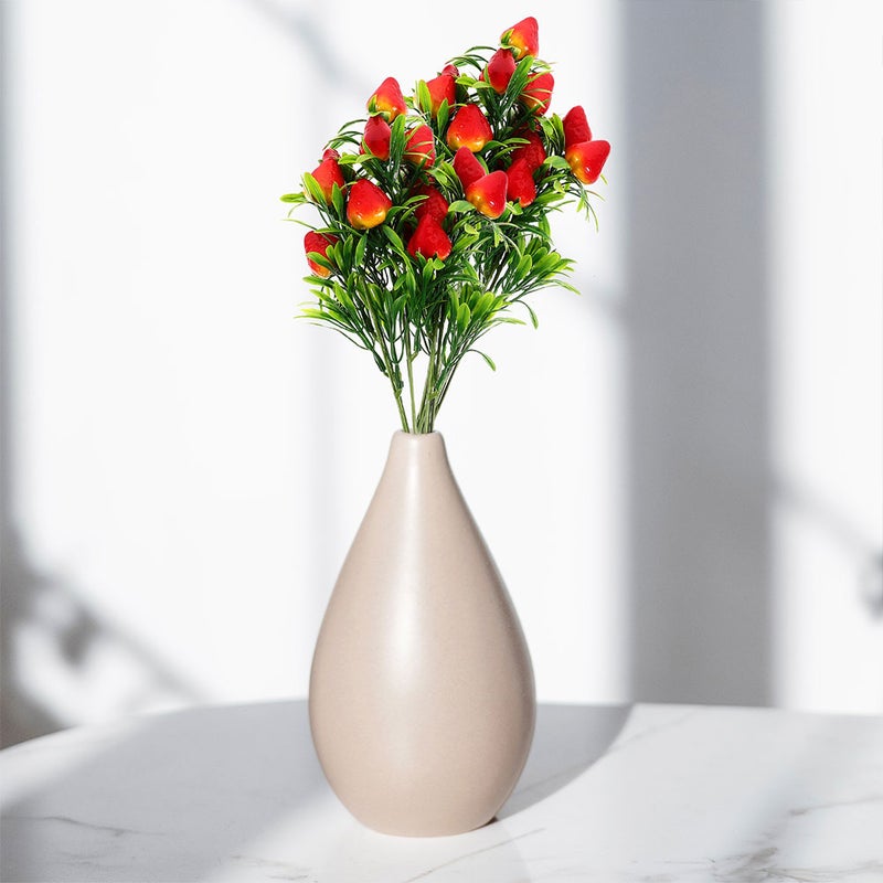 Plastic Strawberries, Realistic Artificial Fruits for Home Decor and Arrangements - Image 3