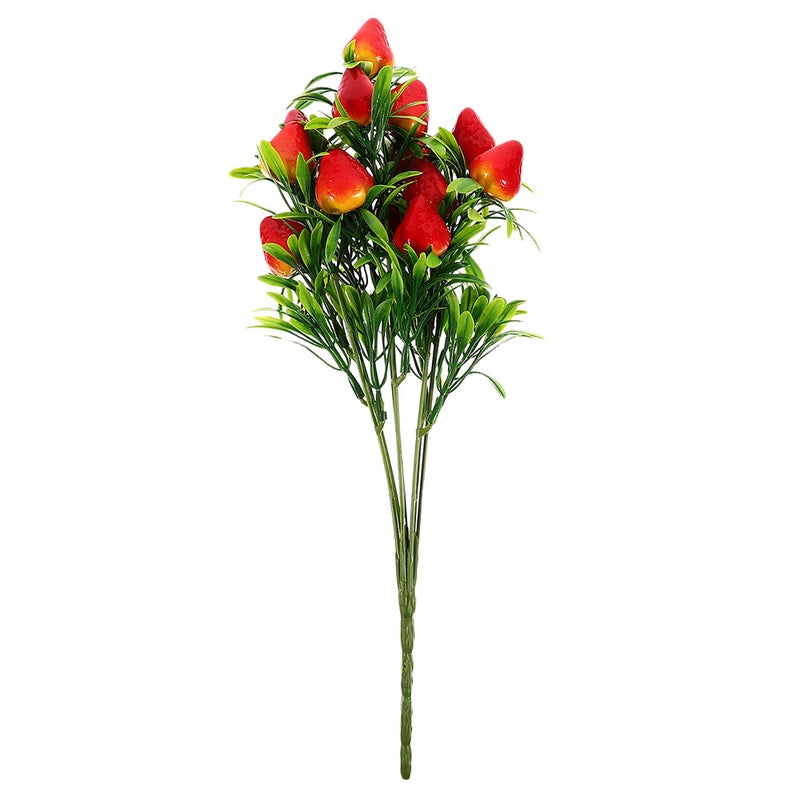 Plastic Strawberries, Realistic Artificial Fruits for Home Decor and Arrangements - Image 1