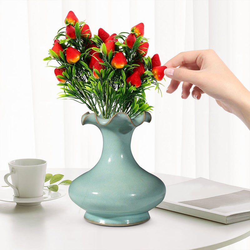 Plastic Strawberries, Realistic Artificial Fruits for Home Decor and Arrangements - Image 5