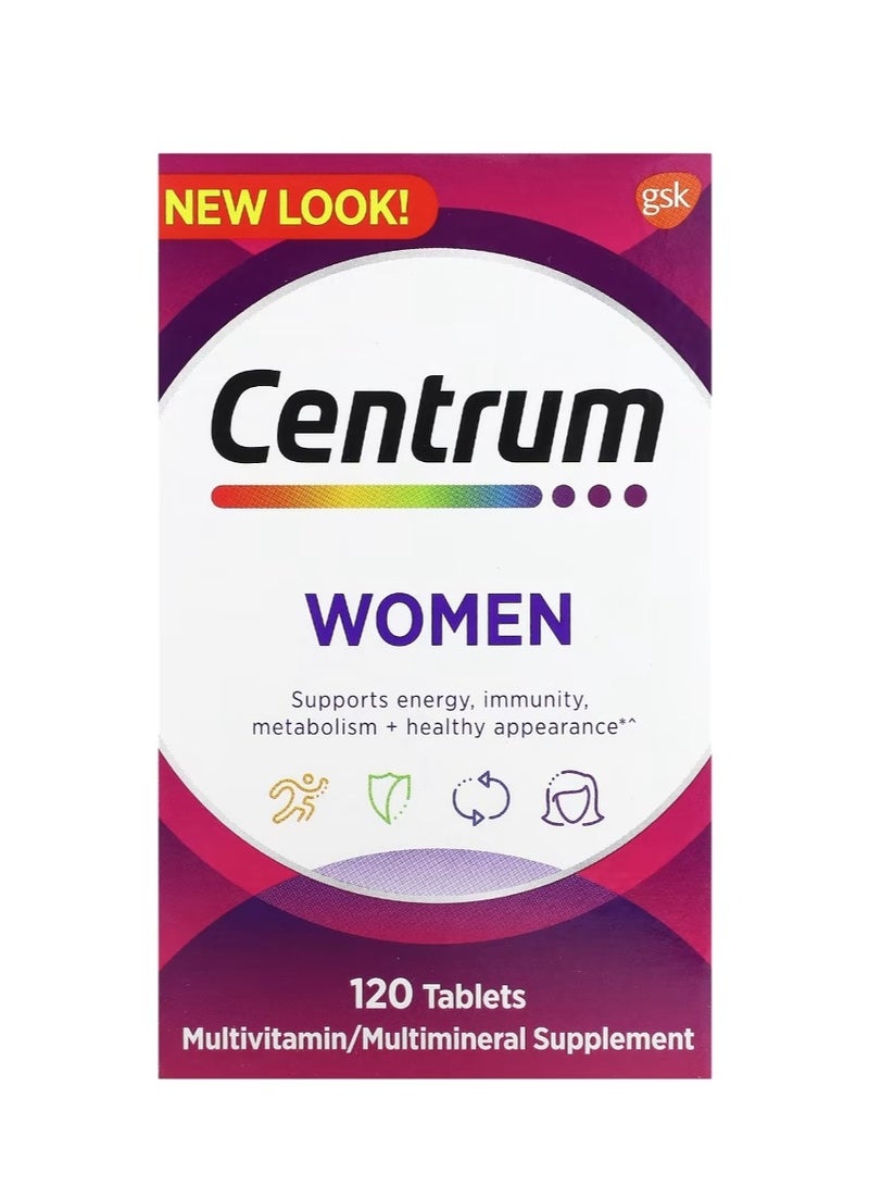 Centrum Women Multivitamin 120 Tablets - Image 1