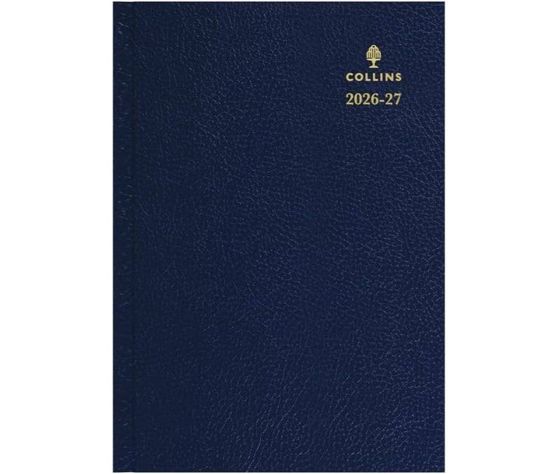 Collins 2026-2027 Mid/Academic Year Planner - 13 Month A5 Day-to-Page - Hard Cover - Collins Debden Desk Diary Blue (52M.60-2627) - Image 2