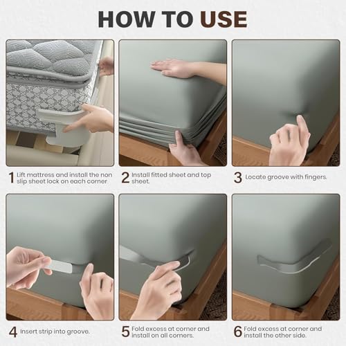 Cloudhome Bed Sheet Holders, Keep Sheets Tight and Secure, Bed Sheet Grippers for Perfectly Fit Bedding, Heavy Duty Mattress Straps for No More Loose Sheet, Special for Indian Bed, Big Size Set of 4 - Image 4