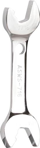 Jonard Tools ASWS-716, Stubby Double Ended Speed Wrench, Angled Head, 7/16" - Image 1