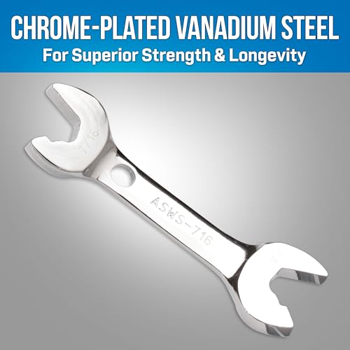 Jonard Tools ASWS-716, Stubby Double Ended Speed Wrench, Angled Head, 7/16" - Image 5