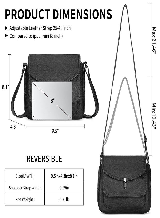 SENDEFN Crossbody Bags for Women, Soft Leather Crossbody Handbags Purses with Zipper Closure - Image 5