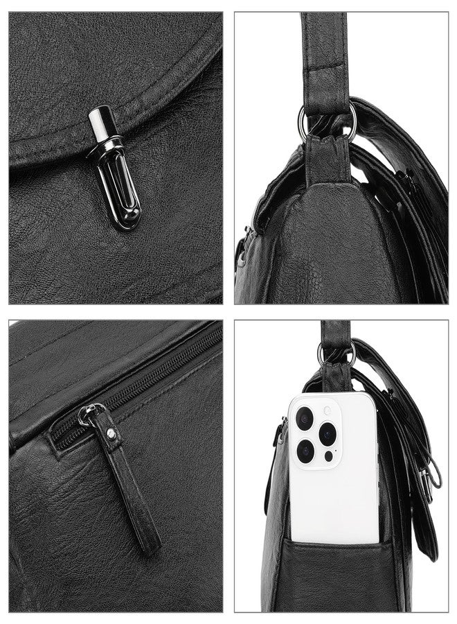 SENDEFN Crossbody Bags for Women, Soft Leather Crossbody Handbags Purses with Zipper Closure - Image 4