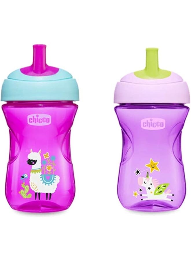 Chicco Advanced Cup 12 Month And Above For Girl Pink Purple  - Image 1