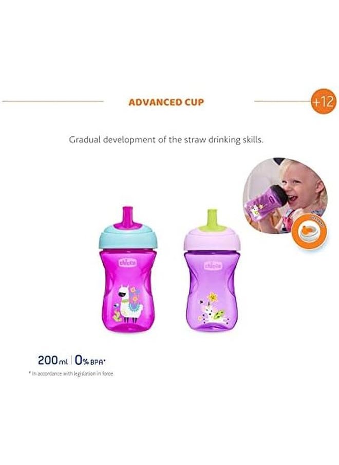 Chicco Advanced Cup 12 Month And Above For Girl Pink Purple  - Image 2