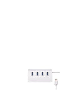 Generic HUB  Amazing Design With Four Port 3.0 USB Hub And Support 2TB - Silver White  - Image 3