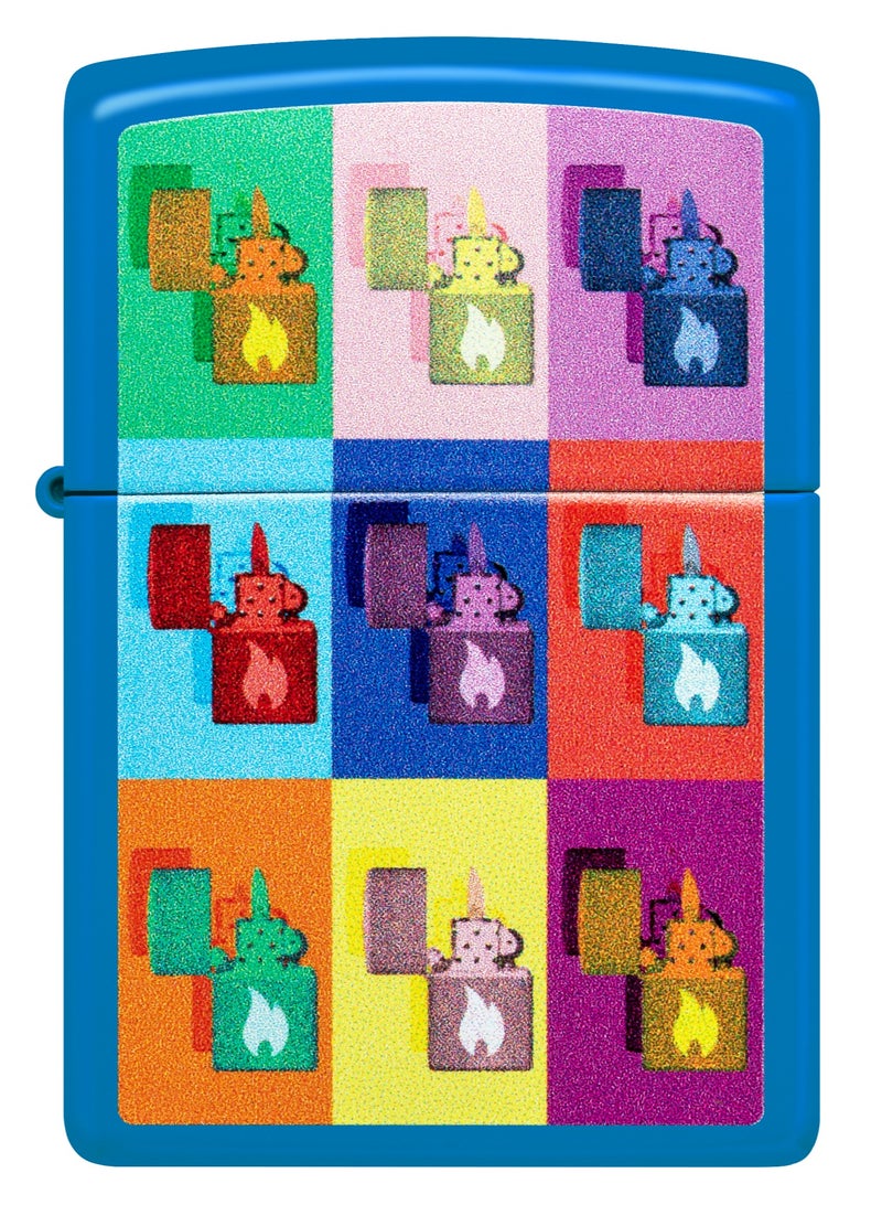 Zippo 48722 239 Pop Art Zippo Design Navy Matte Windproof Lighter - Image 2