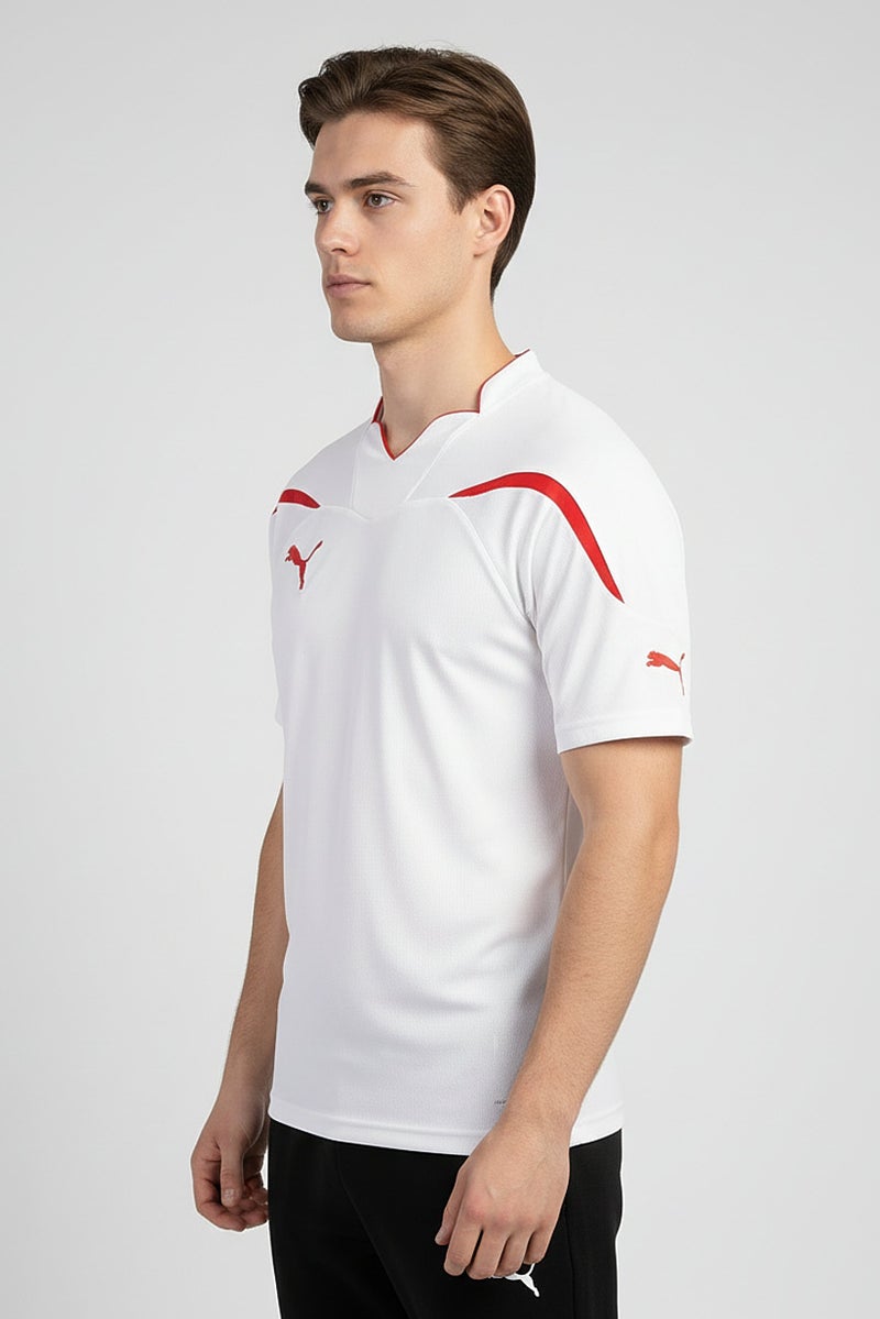 PUMA Men Sportswear Fit Short Sleeve Training T-Shirts, White - Image 3