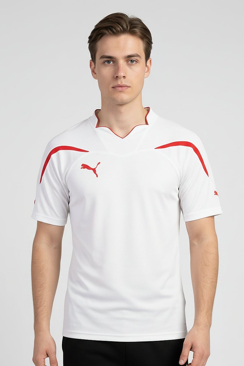 PUMA Men Sportswear Fit Short Sleeve Training T-Shirts, White - Image 1