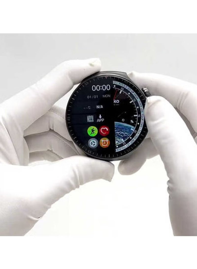 HainoTeko RW 55 Smartwatch for Men – Premium Fitness Tracker with Super Max Curved AMOLED Display, Heart Rate Monitor, Sleep & Activity Tracker, 3 Pairs of Straps, Charging Cable – Silver Edition - Image 3