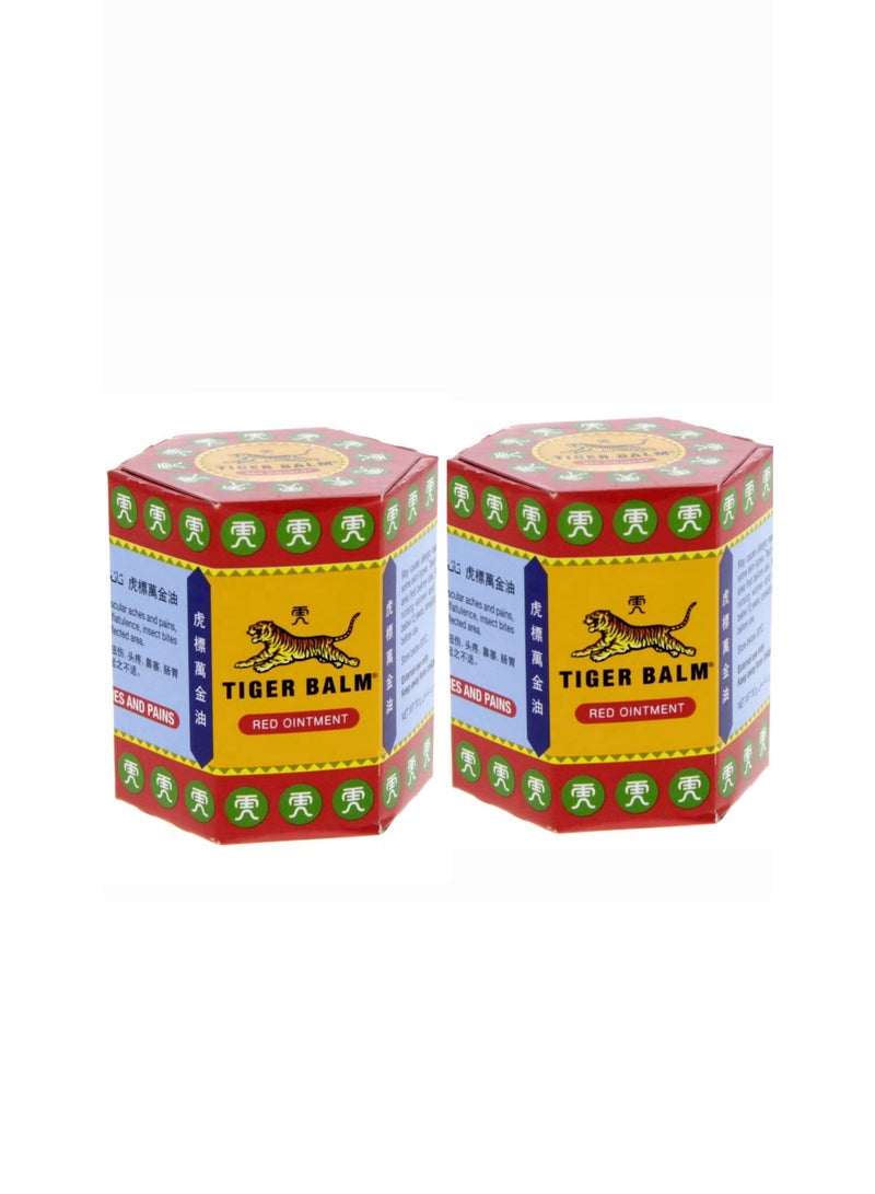TIGER Two Pieces of Tiger Balm HR Pain Relieving Ointment - Image 1