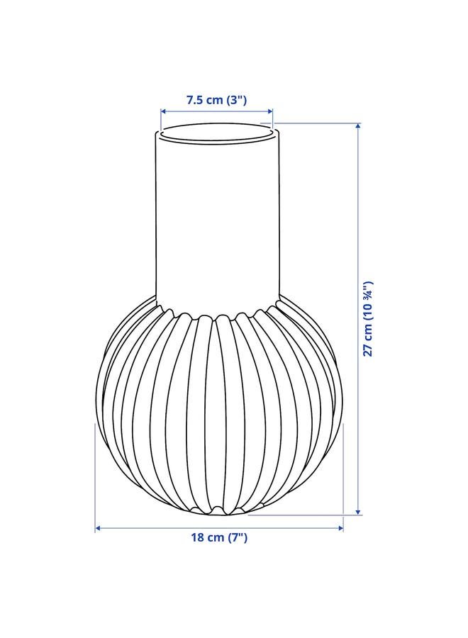 Zaboon Vase, black, 27 cm - Image 4