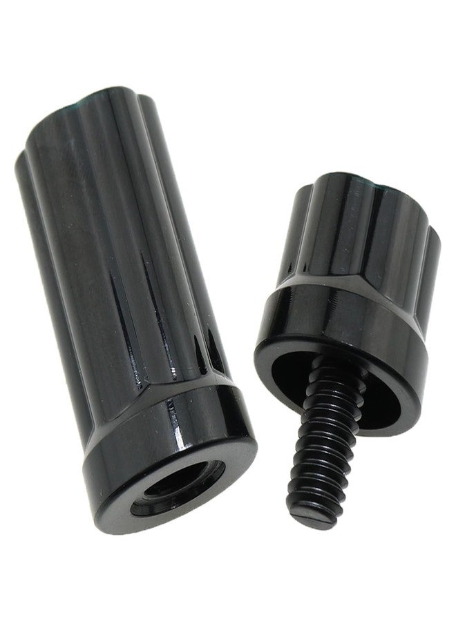 heyous 2 Sets Plastic Billiard Cue Joint Protector Black Billiard Cue Protector Used to Protect Pool Table Cues - Image 3