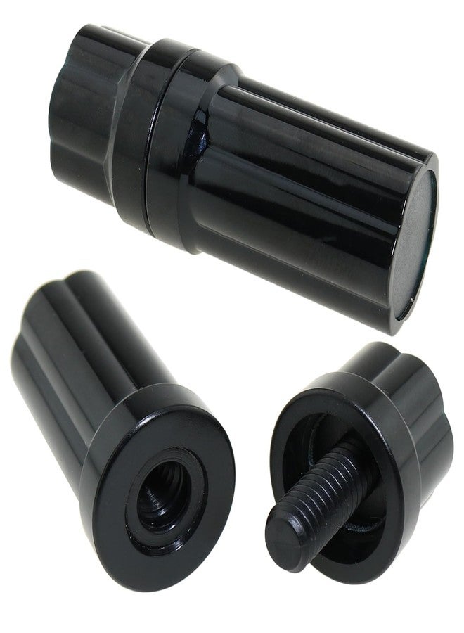 heyous 2 Sets Plastic Billiard Cue Joint Protector Black Billiard Cue Protector Used to Protect Pool Table Cues - Image 1