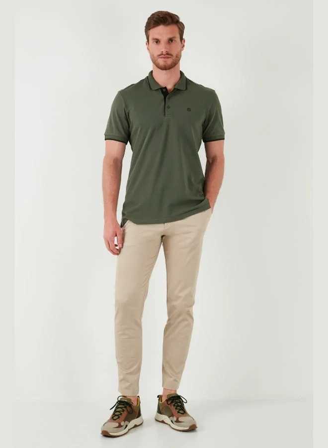 Buratti  Buratti Cotton Slim Fit Striped Detail Buttoned Polo Collar 3-Pack Men's T-Shirt 5902118S3 for Men | Best Price UAE