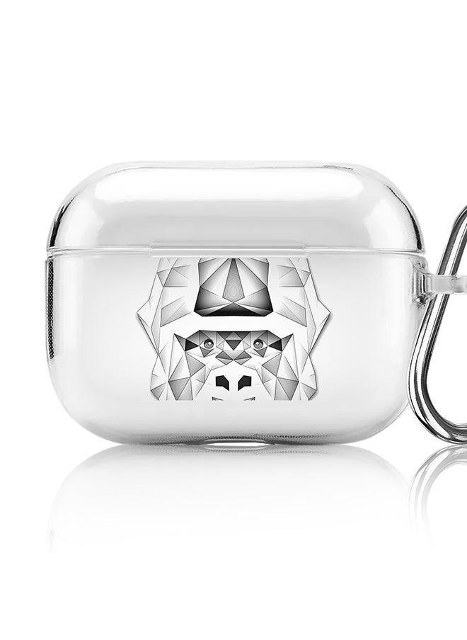 Stylizedd - Classic Clear printed Case for Apple AirPods Pro 2nd Generation Thin Transparent Cover [Designed for Apple AirPods Pro 2nd Generation] - Poly Ape - Image 1